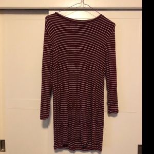 Long sleeve long shirt.